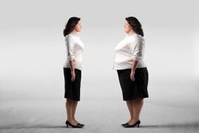 vor und nach dem Abnehmen auf der Ducan-Diät